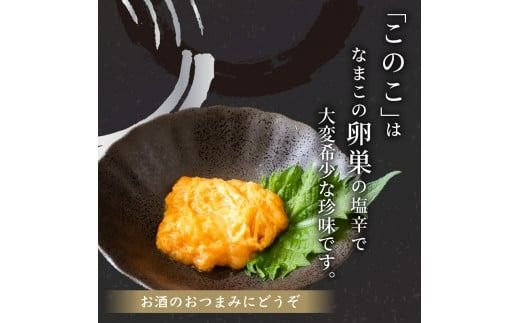 このこ 80g 1本 ナマコ 塩辛 珍味 海の幸 海鮮 魚介 瓶 ご飯 ごはん つまみ おかず 酒 冷凍 愛知県 南知多町 人気 おすすめ 【離島不可】