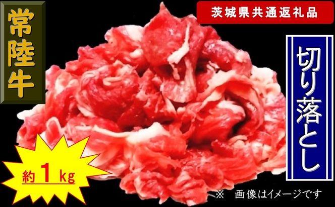 169-26-001 【常陸牛】切り落とし 約1kg（茨城県共通返礼品）【 常陸牛 茨城県 日立市 】