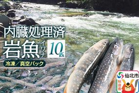 岩魚（イワナ）冷凍 内臓処理済み 10匹 長四郎|02_csr-010201