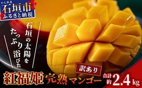 訳あり【2026年発送 予約受付分】「紅福姫ブランド」石垣島のマンゴー 約2.4kg【沖縄県 石垣市 産地直送 旬 石垣島産 マンゴー 完熟マンゴー アーウィン種マンゴー】OT-02