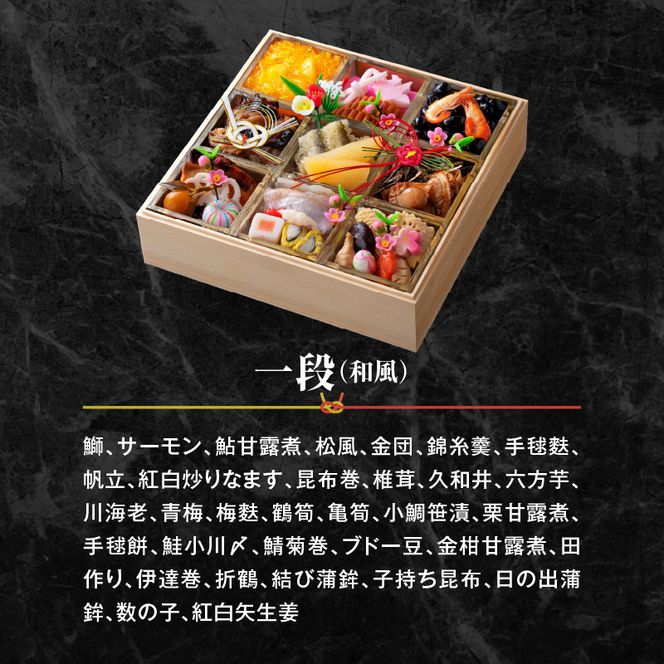 名鉄小牧ホテルのおせち料理(和風一段)冷蔵 33品 2～3人前 2026年【数量限定 お申込期限12/16】 解凍不要 ホテル特製 伝統 おせち 2026 おせち料理 小牧市 お節 冷蔵おせち 人気 新春 迎春おせち 定番おせち 本格おせち 和風おせち 縁起物おせち 12月31日 お届け お正月 お取り寄せ［018M04］