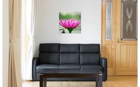 050F006 レザーフォトパネル 60cm×60cm【写真パネル オーダー 合成皮革製 手作業 インテリア】