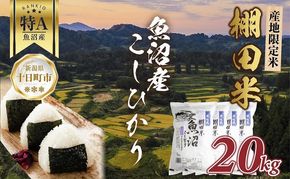 棚田米 魚沼産 コシヒカリ 20kg 新潟県 十日町市 松代地区 限定 棚田 こしひかり （お米屋秘伝！美味しいご飯の炊き方ガイド付き） 精米 ブランド米 銘柄米 