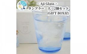 ＜Aji Glass＞　タンブラー　大　2個セット　(GIFT BOX付) 372013_AN004