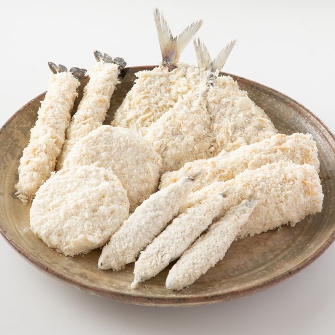 魚介 惣菜 5種 ほほえみ セット ( エビフライ あじフライ いかフライ ししゃもフライ えびカツ )  カジマ 魚介 海老 海鮮 冷凍保存