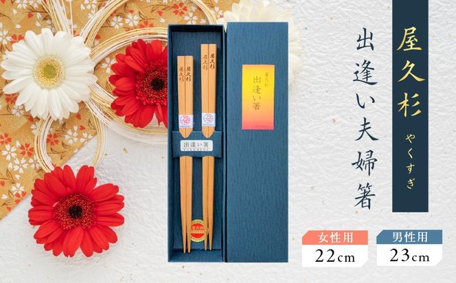 屋久杉　出逢い夫婦箸　K042-008