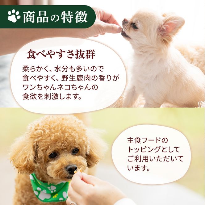 【6ヶ月定期便】小諸産 KomoroPremium 鹿肉ウエットフード（栄養補助食）10袋（100g/袋）×6カ月