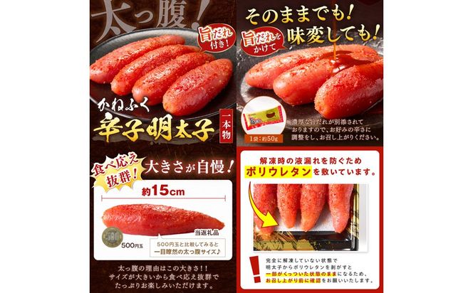 A5-301】かねふく辛子明太子&デミソースのハンバーグ2種セット（福岡県