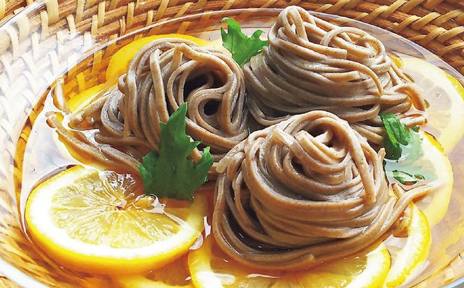 ＜期間限定＞ 出石そば ぶっかけ檸檬 そば 夏季限定 半なま つゆ付き レモン果汁＆天かす付き 4人前（2セット） 田中屋食品 受賞歴多数 国内製造 蕎麦 ソバ 麺類 伝統 但馬 豊岡 【冷たいおそばにレモンの酸味がさっぱり】