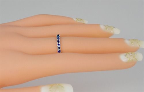 サファイア フルエタニティ リング K10WG/K10YG/K10PG (12518) 指輪 リング フルエタニティ リング サファイア K10 ホワイトゴールド イエローゴールド ピンクゴールド ジュエリー アクセサリー 山梨県 甲斐市 BR-82