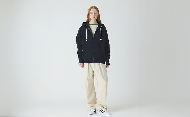 パーカー アンユースレス ジップアップ スニットパーカー 服 洋服 ファッション 耐久性 上品 コーマ糸 無撚糸コットン 洗濯可能 墨田区 東京都