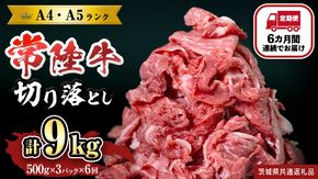 【定期便】 全6回 【 常陸牛 】 切り落とし 1.5kg (茨城県共通返礼品) 国産 焼き肉 牛肉 やきにく ブランド牛肉 ブランド牛 国産牛 黒毛和牛 和牛 国産黒毛和牛 お肉 A4ランク A5ランク すき焼き 牛丼 [BX131-NT]