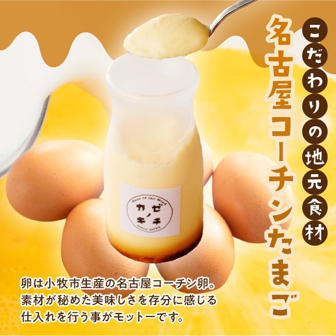 名古屋コーチンたまごのキャラメルプリン　6個セット［075K11］