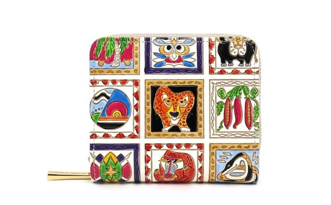 【文庫屋大関】二つ折りファスナーミニ財布 アフリカ【皮革工芸品】財布 二つ折り 小物 お札 カード 小銭 コンパクト 牛革 手作り 日本製 墨田区 東京都