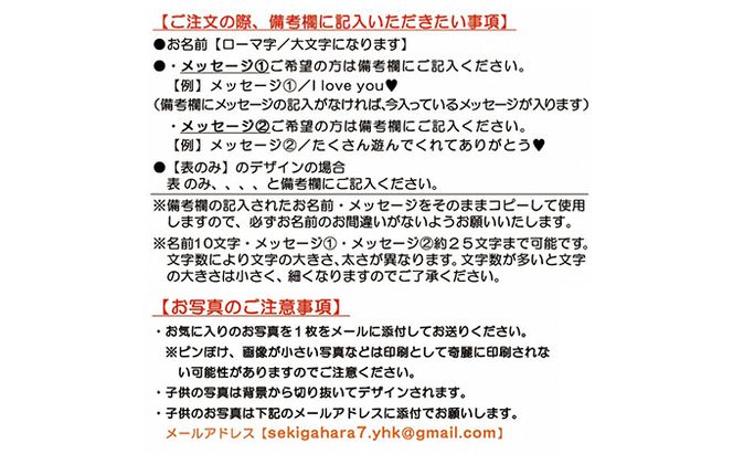 うちの子写真入りキーホルダー♪名前＆メッセージが入る！（デザインB）