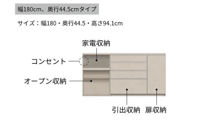 キッチンボード YS-S1802R下台  [No.1308]