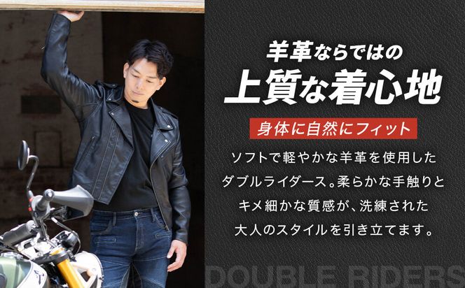 【デグナー】レザージャケット[24WJ-4] XLサイズ｜京都 バイクギア 人気ブランド ジャケット バイク［ レザージャケット 革ジャン ジャケット 革 レザー 羊革 ツーリング シック ライダー バイカー おしゃれ かっこいい 人気 おすすめ 送料無料 ふるさと納税 ］ 261009_A-JR190VC05