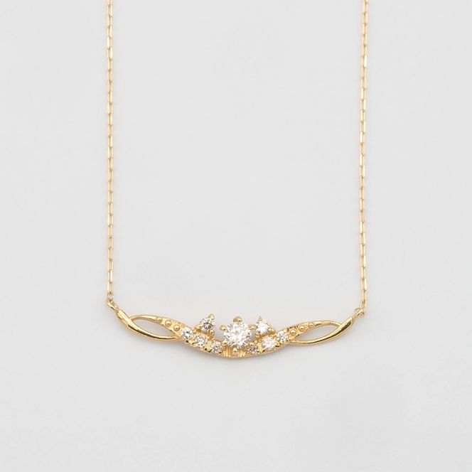 K18 0.10ct ダイヤモンド ペンダントネックレス HH-019737 SWBT005-k18