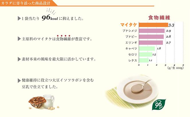 9月30日掲載終了　信州産マイタケポタージュ 豆乳仕立て 16個セット 