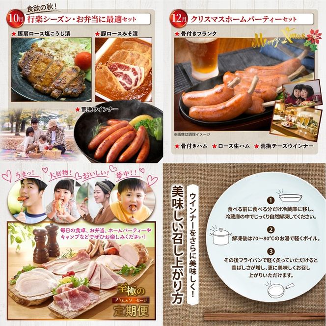 偶数月にお届け!至極のハム・ソーセージ定期便/計6回発送_2154R
