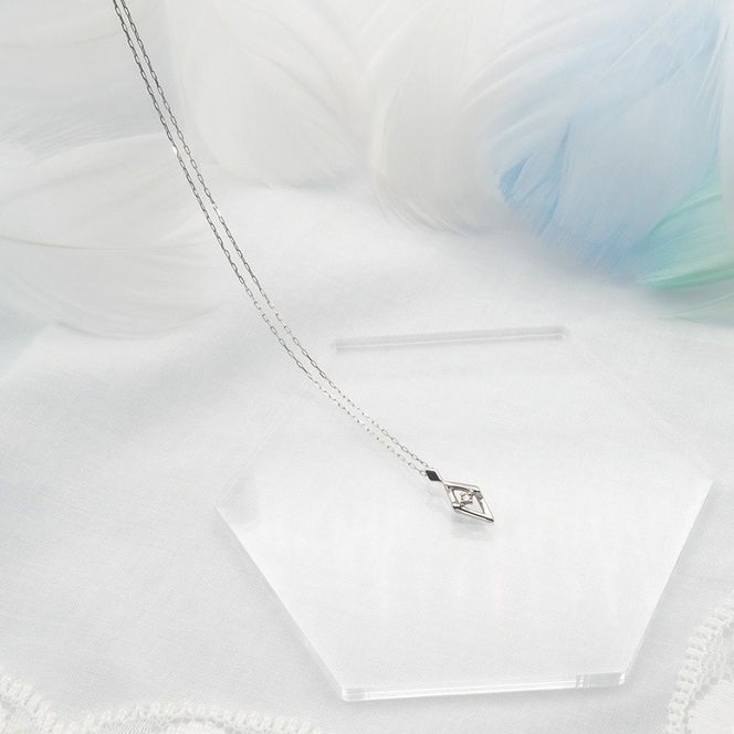 PT900/PT850 0.01ct ダイヤモンド ペンダントネックレス HH-019747 SWBT013-pt