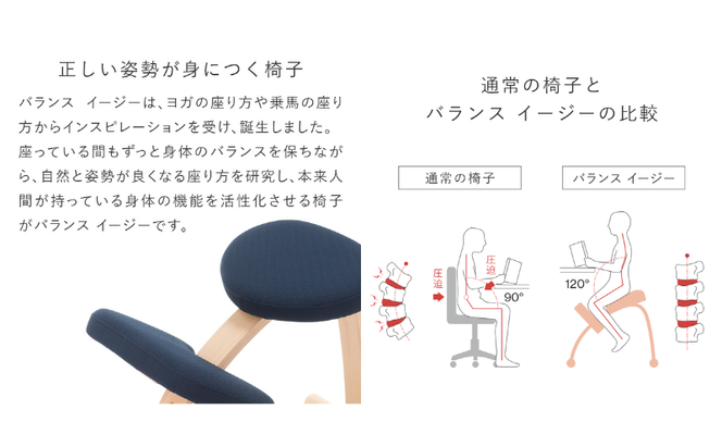 椅子 バランスイージー カバー付き 選べる フレーム カラー 姿勢矯正 インテリア 家具