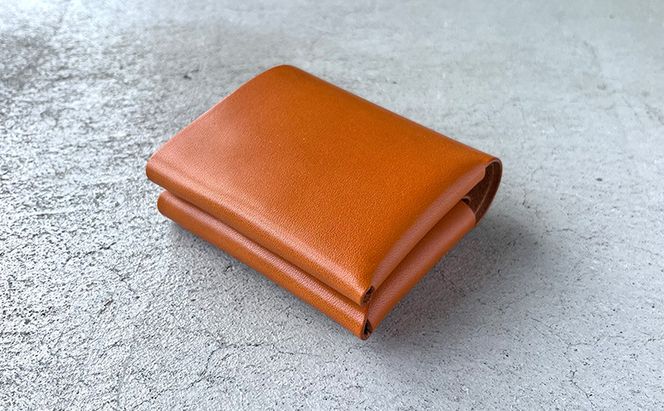 本革 ノンステッチの二つ折りミニ財布 栃木レザー ファッション小物 革小物 シンプル ３ポケット構造 カード入れ 小銭入れ お札入れ 牛革 プレゼント ギフト 