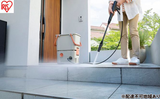 タンク式高圧洗浄機 SBT-751 サンドベージュ 高圧洗浄機 コンパクト 家庭用 タンク式 洗車 アイリスオーヤマ 10MPa アタッチメント付き 節水 掃除 ガン ベランダ 温水 洗剤対応 黄砂 花粉 外壁 ランス ホース ノズル