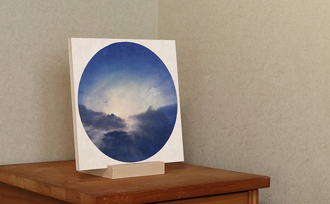 センテンヤアートパネル　『そらもよう』−光芒− 絵画 和紙 印刷 木製パネル シンプル 洋風 和風 