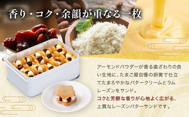 【三木鶏卵】レーズンバターサンド 10個入り｜京都 錦市場 有名店 スイーツ バターサンド 人気セット［ たまご屋自慢のバターサンド 人気 おすすめ 玉子 卵 たまご お菓子 スイーツ ギフト プレゼント 贈答 お取り寄せ 通販 送料無料 ふるさと納税 ］ 261009_A-AAJ004