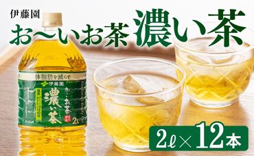 おーいお茶 濃い茶 2L×6本×2ケース [D07356]