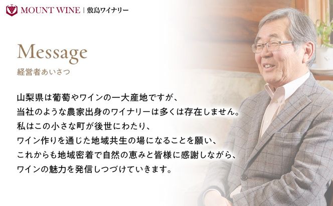 【敷島 赤 & 甲州小梅ワイン】2本セット 　F-2