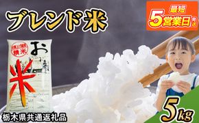 米 ブレンド米 5kg 栃木県産【栃木県共通返礼品】
