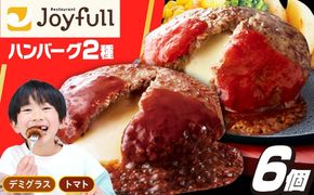 ジョイフル ハンバーグ 6個 ( デミグラスソース ・ トマトソース )《築上町》【株式会社 ジョイフル】[ABAA087]