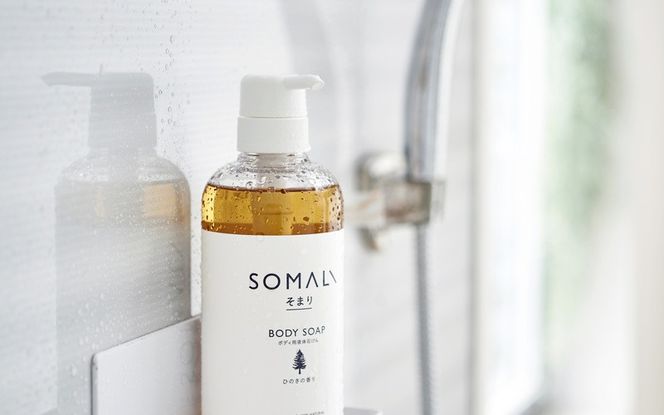 SOMALI　ボディソープセット　500ml×2種類（ひのき／ラベンダー） kmsk0006