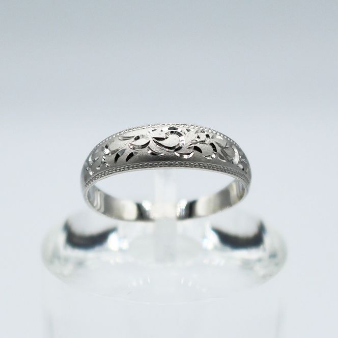 純プラチナ 唐草リング Pt999 (17184) 指輪 リング 唐草リング プラチナ 純プラチナ Pt999 ジュエリー アクセサリー 山梨県 甲斐市 BR-92