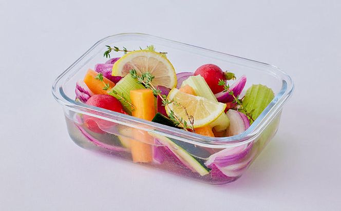 耐熱ガラス容器 650ml TGS-650 ホワイト アイリスオーヤマ 真空保存 耐熱ガラス 耐熱 ガラス容器 ガラス 保存容器 真空 密閉 保存 作り置き レンジ対応 オーブン対応 食洗機対応 雑貨 日用品 