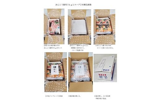 あんこう鍋セット あんこう1kg（国内産）あんこう鍋つゆ×2本【茨城県共通返礼品　大洗町】 ※離島への配送不可