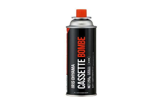 カセットボンベ 250g×3本入×４個 IGB-250A ブラック アイリスオーヤマ キャンプ アウトドア 防災 防災グッズ 長持ち 高火力 カセットガス