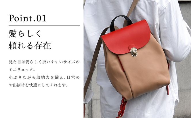 豊岡鞄　エルダー2ミニリュック（クロ）