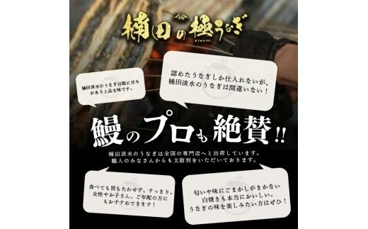 楠田の極うなぎ 白焼き 110g以上×3尾(計330g以上) a5-090