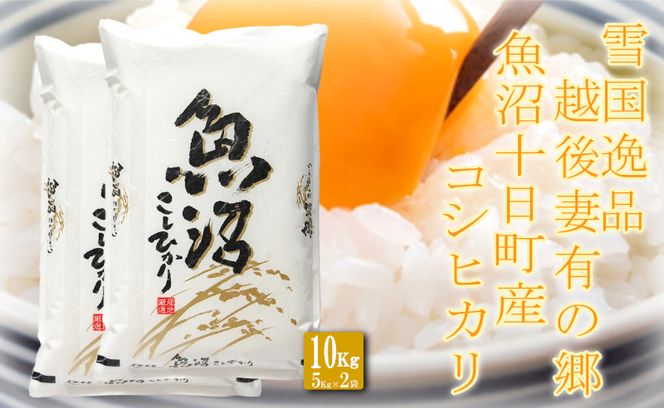 【令和8年産 先行予約】【雪国逸品10kg】 越後妻有の郷 魚沼十日町産コシヒカリ お米 精米 白米 良質 ミネラル 極上 新鮮 香り つや 粘り