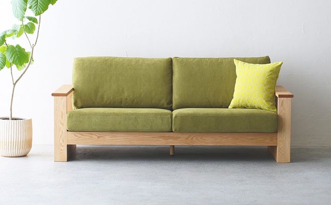 クッション おしゃれ タンバリン イエロー 正方形 約 45 × 45cm ミナペルホネン dop tambourine 生地 刺繍 ソファ 家具 インテリア 秋山木工 秋山木工株式会社 静岡県 藤枝市