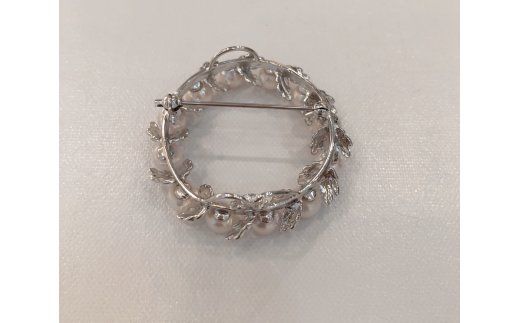 100-07アコヤパールサークルブローチ