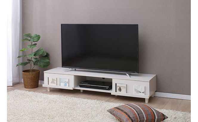 テレビ台 AVボードボックスタイプ BAB-150A オフホワイト テレビ台 脚付き 収納 ローボード おしゃれ 150cm テレビボード テレビラック TV台 TVボード 一人暮らし 新生活 リビング アイリスオーヤマ