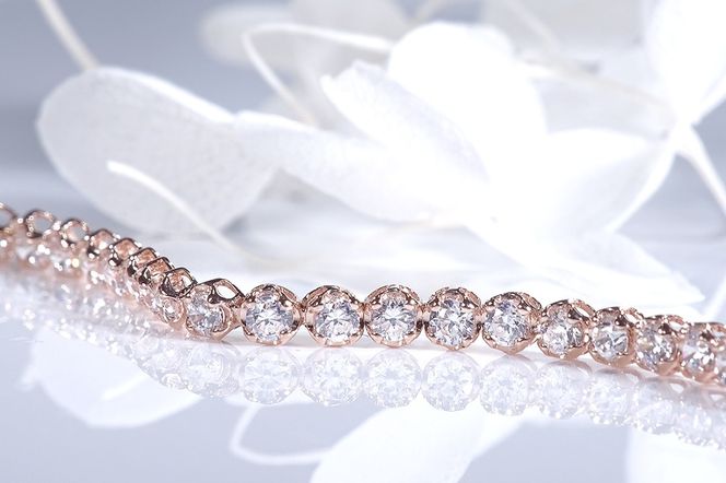 K18PG【2.0ct】ダイヤモンド テニス ブレスレット CSBL00019-18P SWAV089-b