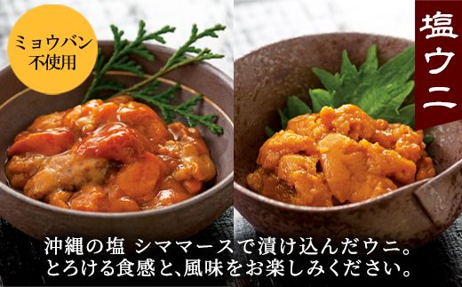 塩うに 計240g バフンウニ×1パック ムラサキウニ×2パック ミョウバン不使用 塩蔵うに ご飯のお供 ギフトセット