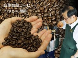 【挽き方：豆】お家でカフェ♪アメリカンスペシャリティ認定豆170ｇ×3袋 322032_DC002VC01