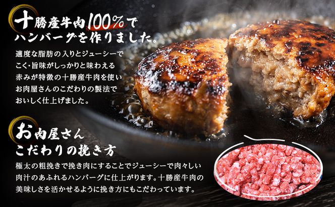 北海道 十勝牛 手ごねハンバーグ 200g×22個【 セット 牛100% 国産牛 牛肉 ハンバーグ 惣菜 小分け 冷凍 牛肉100% 大きい 国産 北海道 十勝 幕別 ふるさと納税 送料無料 】 