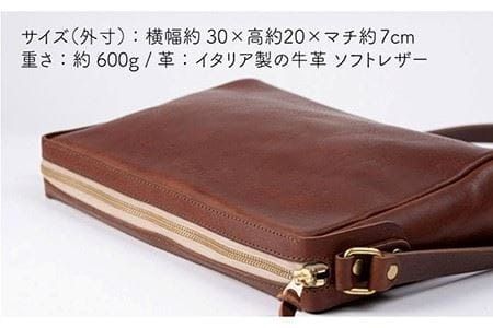 ファスナー の 斜め掛け ショルダー バッグ 《糸島》【LADIES&GENTLEMEN】 革製品 革鞄 カバン [ADK024]